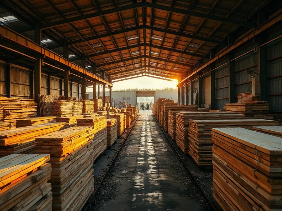 Sawmill and timber yard
